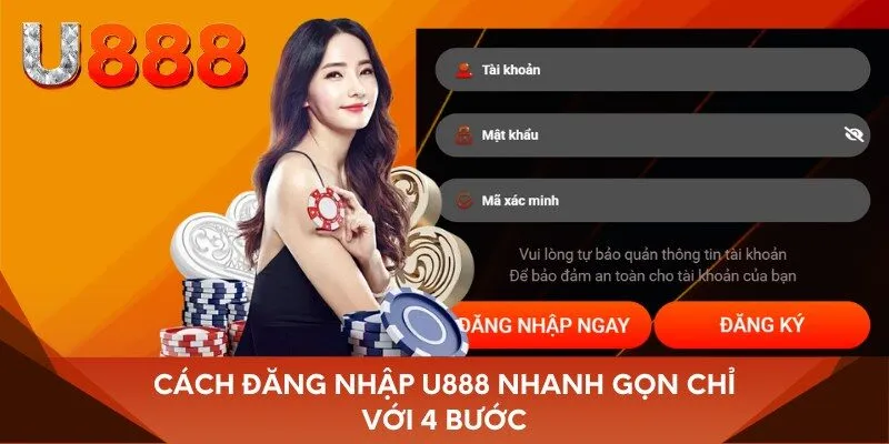 Cách đăng nhập U888 nhanh gọn chỉ với 4 bước
