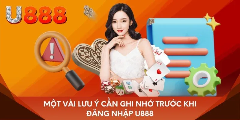 Một vài lưu ý cần ghi nhớ trước khi đăng nhập U888
